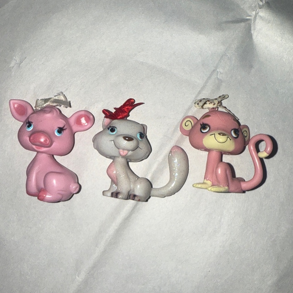 Rare Retired "Candy Pop Girls Yummi-Land" Pets Pig, Monkey, Husky MGA 2006